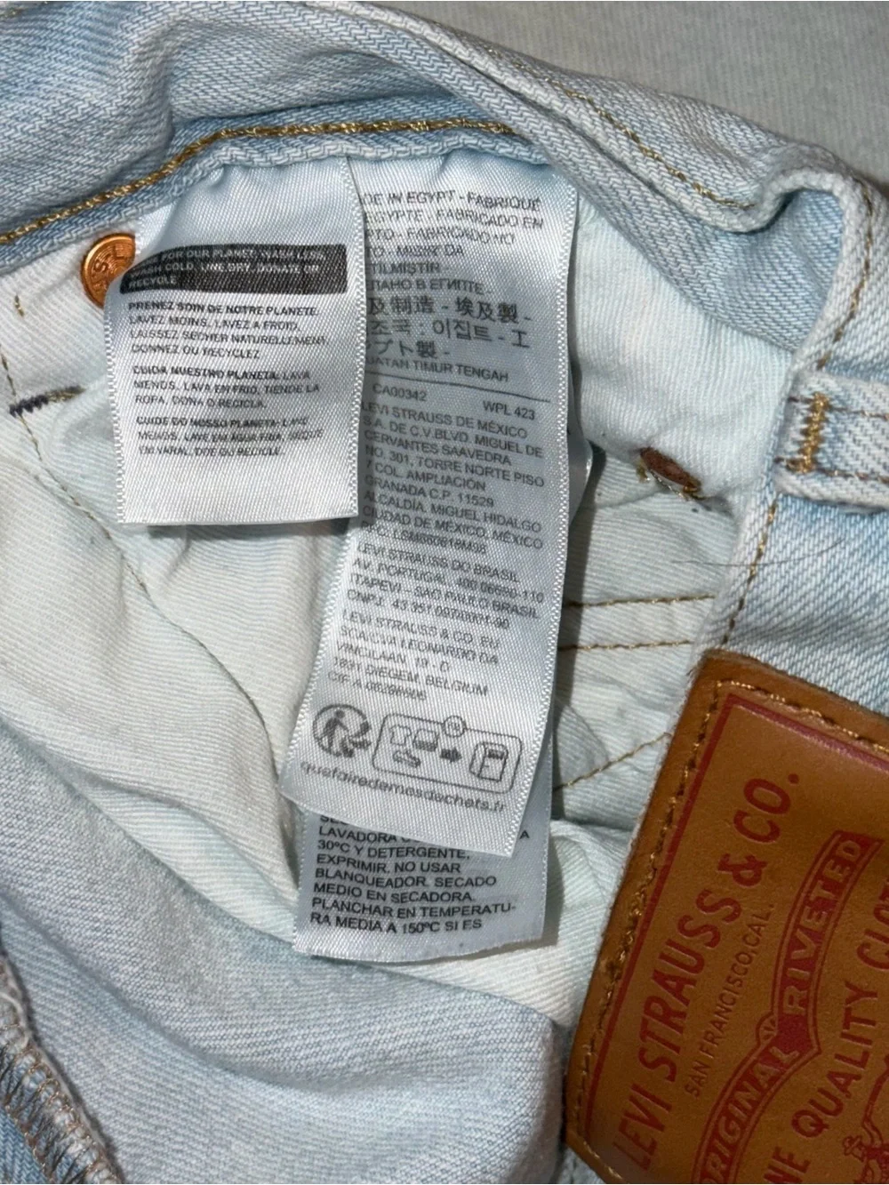 Levi's 501 '93 Classic Straight Leg Original Fit Jeans Mens 32x32 Light Wash
